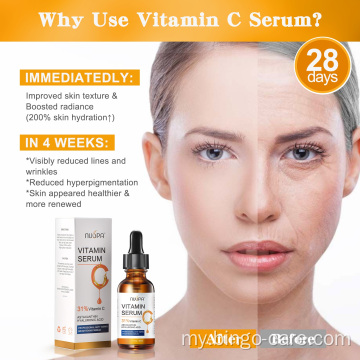 Vitamin C Serum သည် Organic Brightening Skin Tone Moisture ၊